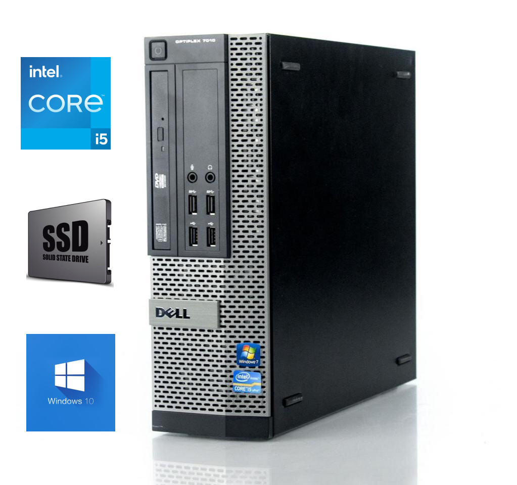 7010 SFF i5-3470 4GB 480GB SSD Windows 10 Professional Stacionārais dators
