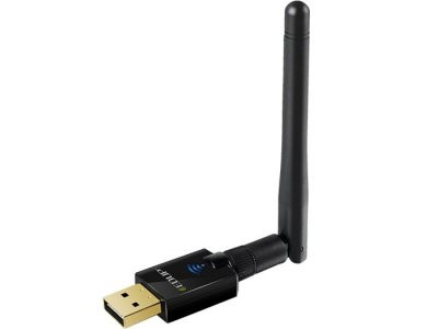 EDUP EP - AC1607 divjoslu 600 Mbps USB WiFi adapteris 2,4 GHz / 5,8 GHz / 802.11AC / ar ārēju antenu - melns Wi-Fi USB Adapteri & Signāla Pastiprinātāji