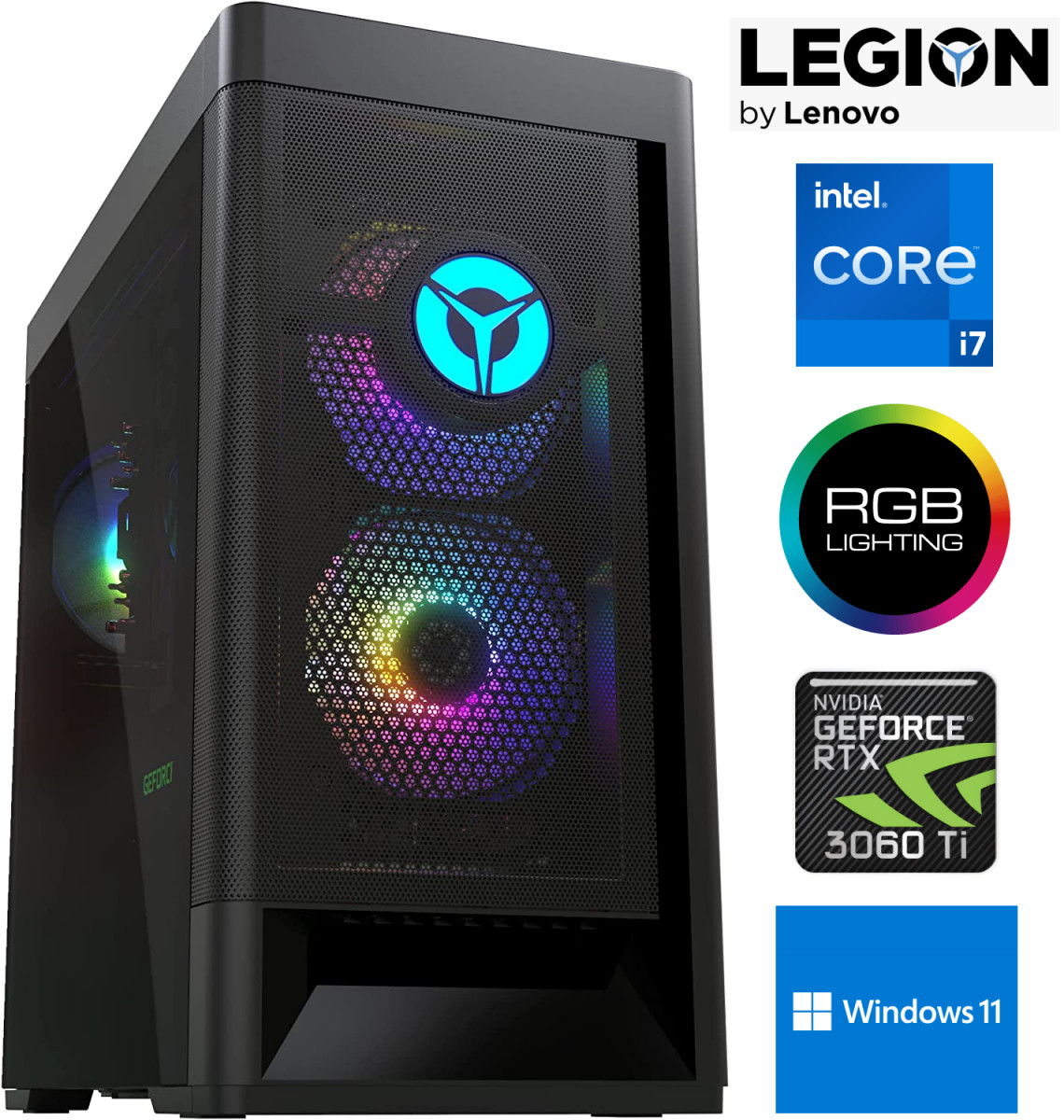 Legion T5 i7-11700 8GB 512GB SSD RTX 3060 Ti Windows 11 Stacionārais dators