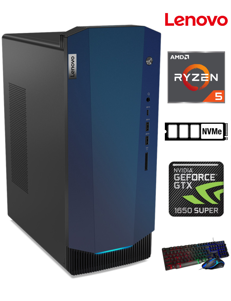 IdeaCentre Gaming 5 Ryzen 5 5600G 16GB 512GB SSD GTX 1650 Windows 10 Stacionārais dators
