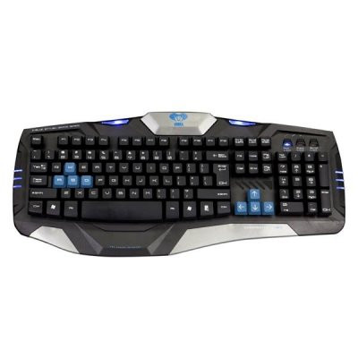 Игровая клавиатура E-Blue Combatant-EX USB / синий светодиод / черный (ENG)