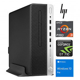 EliteDesk 705 G5 SFF Ryzen 3 Pro 3200G 16GB 1TB SSD GT 710 2GB Windows 10 Professional Stacionārais dators