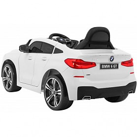 BMW 6 GT Elektriskā Automašīna Bērniem Balta