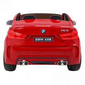 BMW X6M XXL Divvietīga Elektriskā Automašīna Bērniem Spīdīgi Sarkana