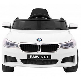 BMW 6 GT Elektriskā Automašīna Bērniem Balta